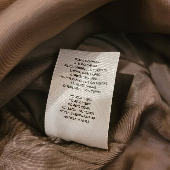 WILFRED | Aritzia Classic Mini Skirt Plaid Wool Cashmere | Sz. 2 - Picture 9 of 11